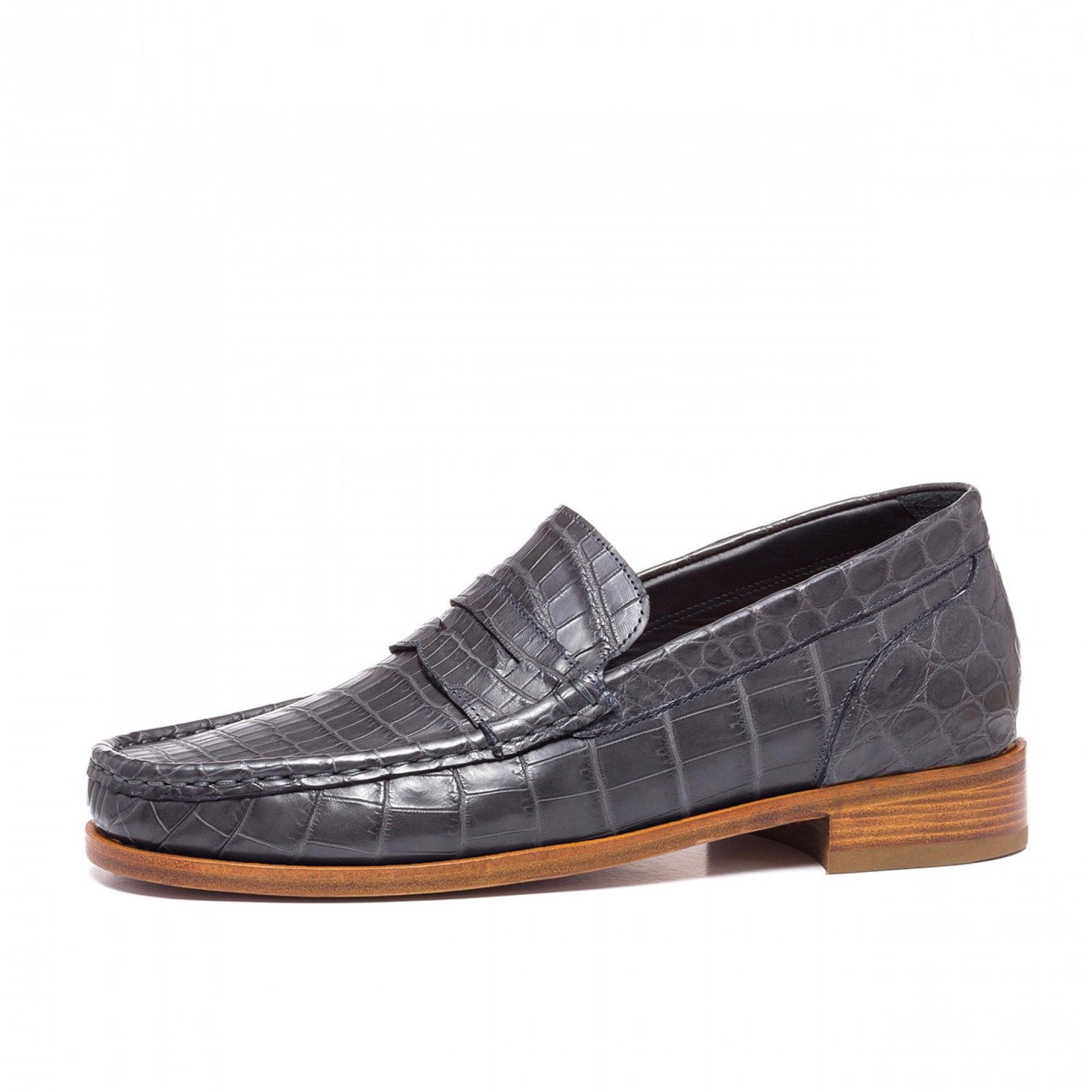 Persian Gulf - Elevator Loafers in Crocodile Leather up to 6 cm