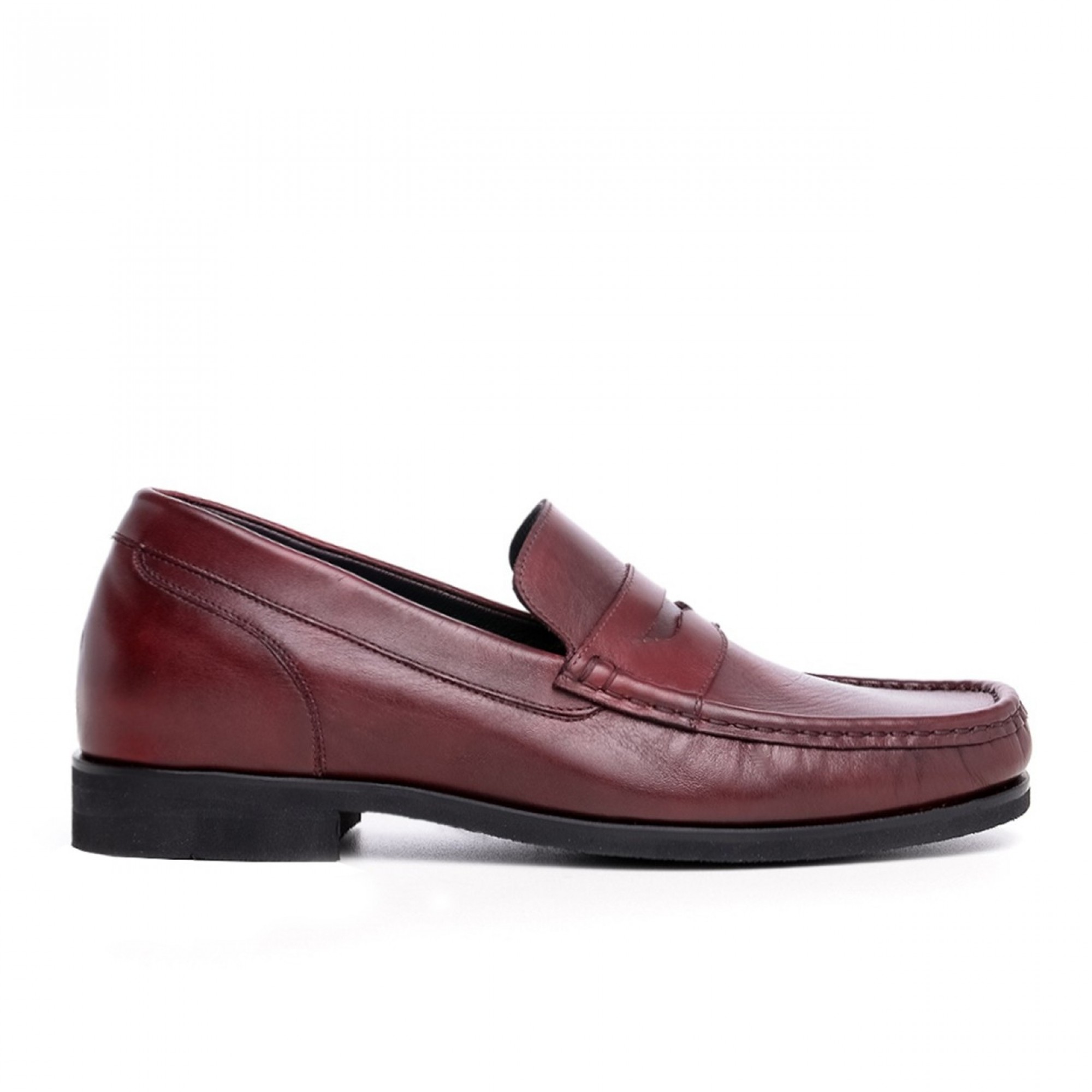 Bari - Elevator Loafers in Full Grain Leather up to 2.6 inches