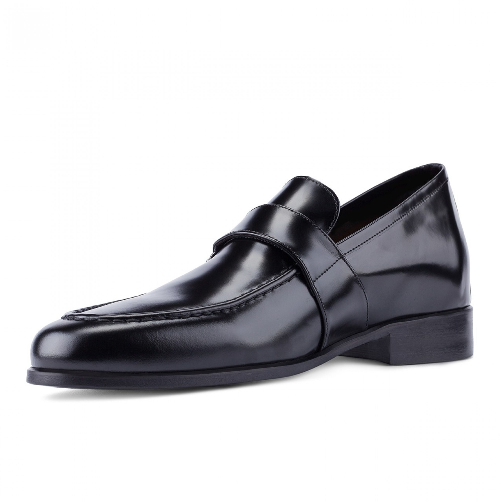 Sunset Boulevard - Elevator Loafers in Brushed leather up to 6 cm