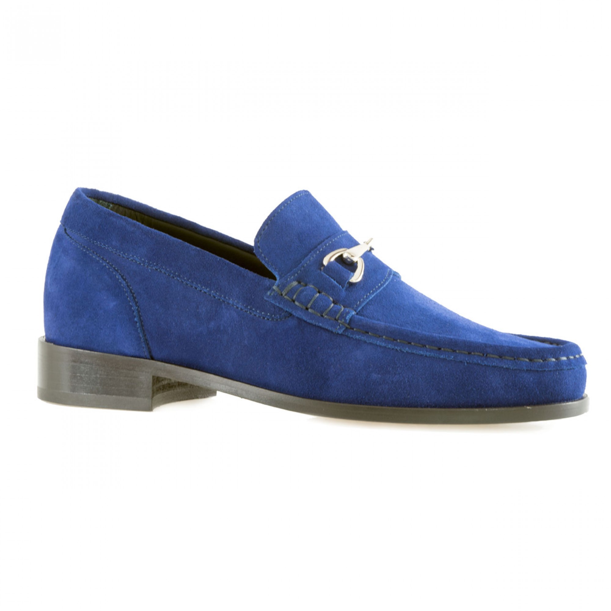 Reims - Elevator Loafers in Suede Leather up to 2.6 inches
