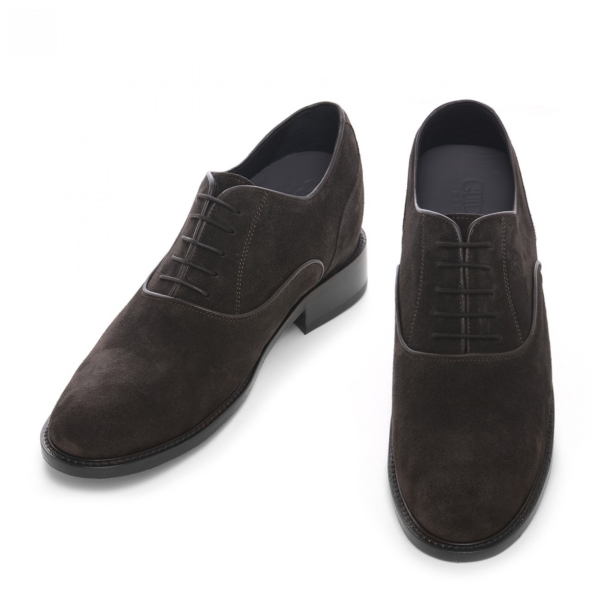 Urbino - Elevator Shoes in Suede Leather from 2.4 to 3.1 inches