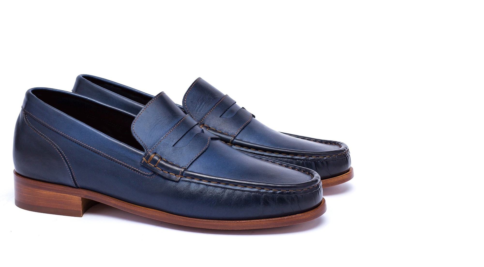Adelaide - Elevator Loafers in Full Grain Leather up to 2.6 inches