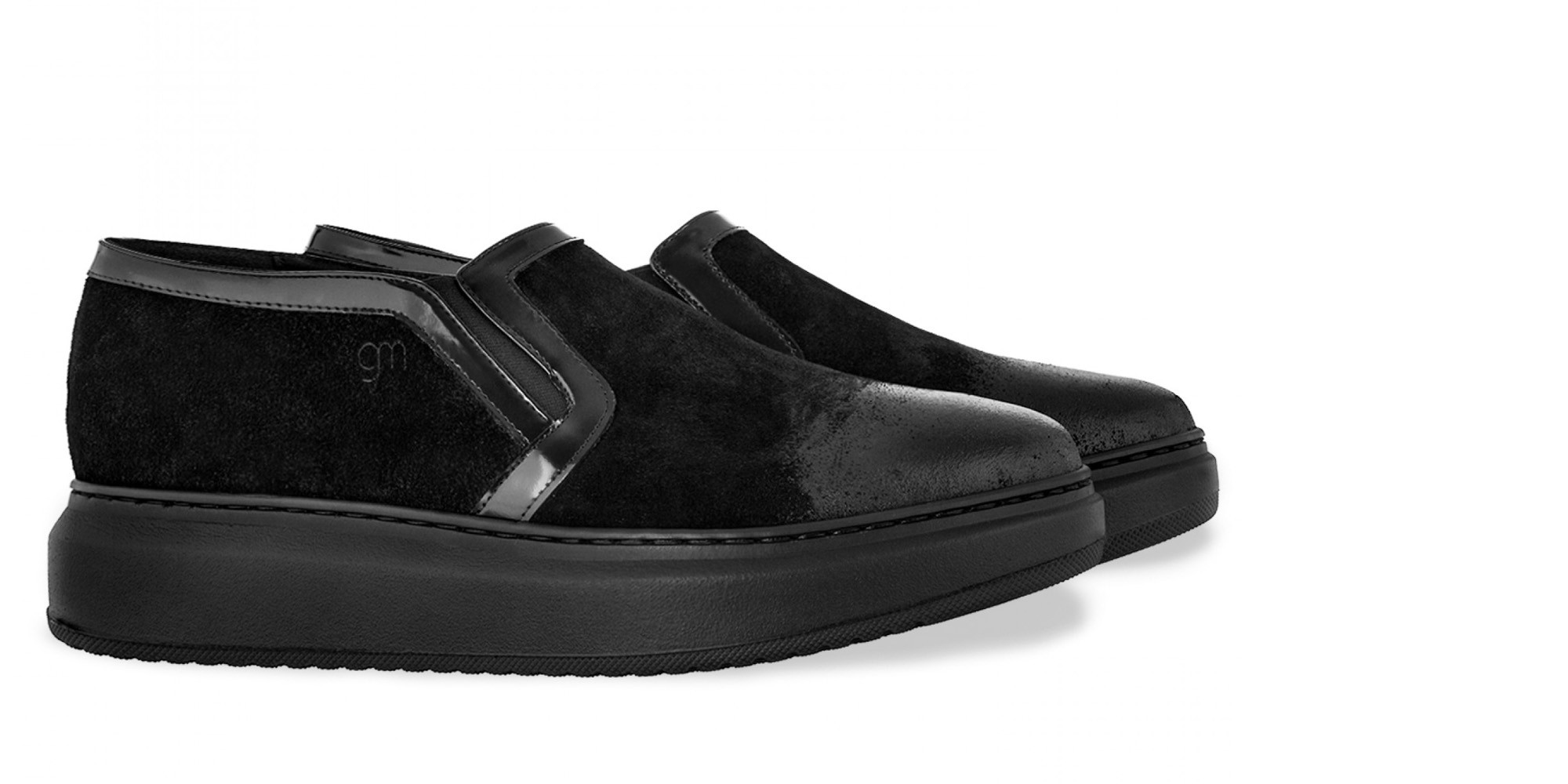 Sendai - Elevator Slip-Ons in Suede Leather up to 2.6 inches