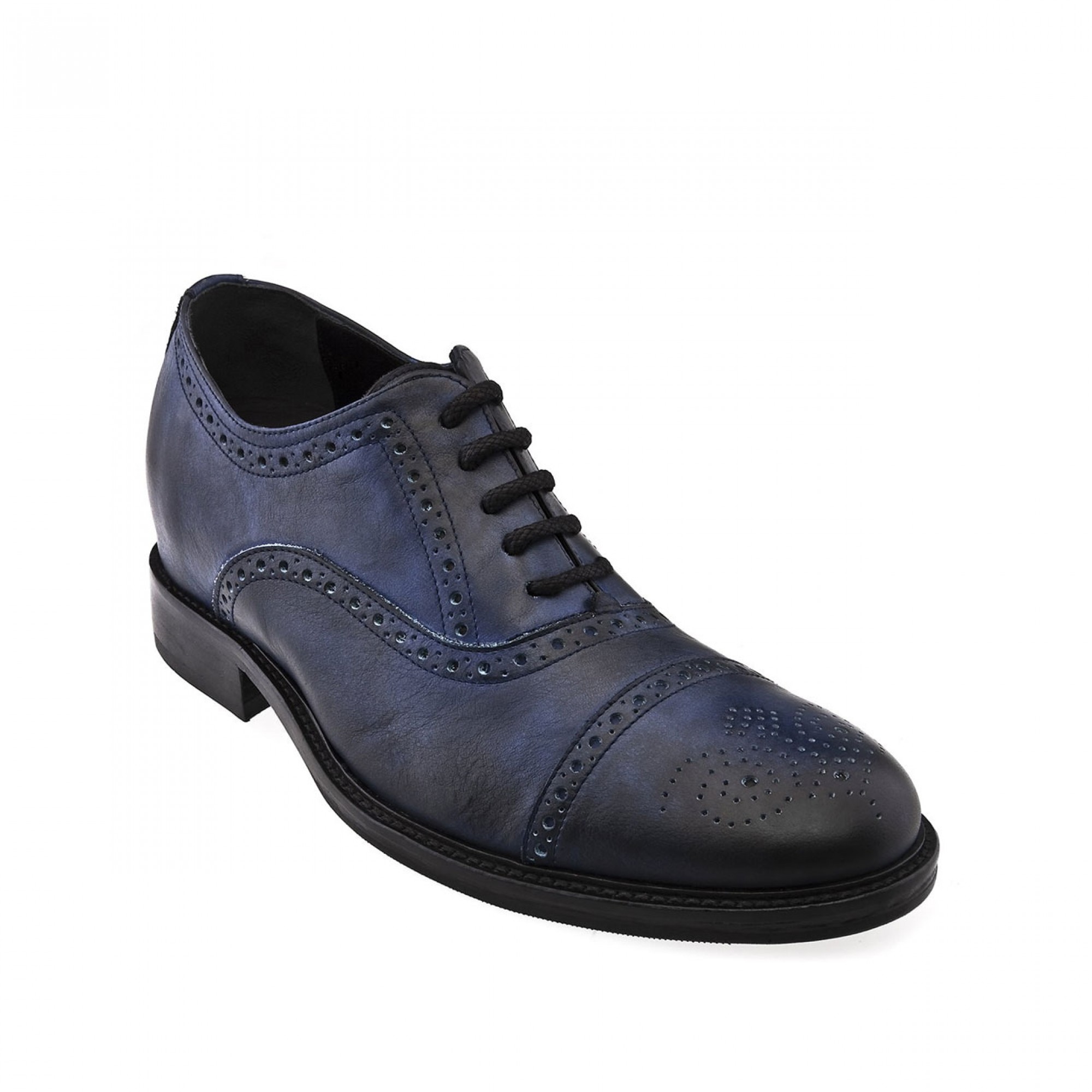 Catania - Elevator Shoes in Full Grain Leather from 2.4 to 3.1 inches