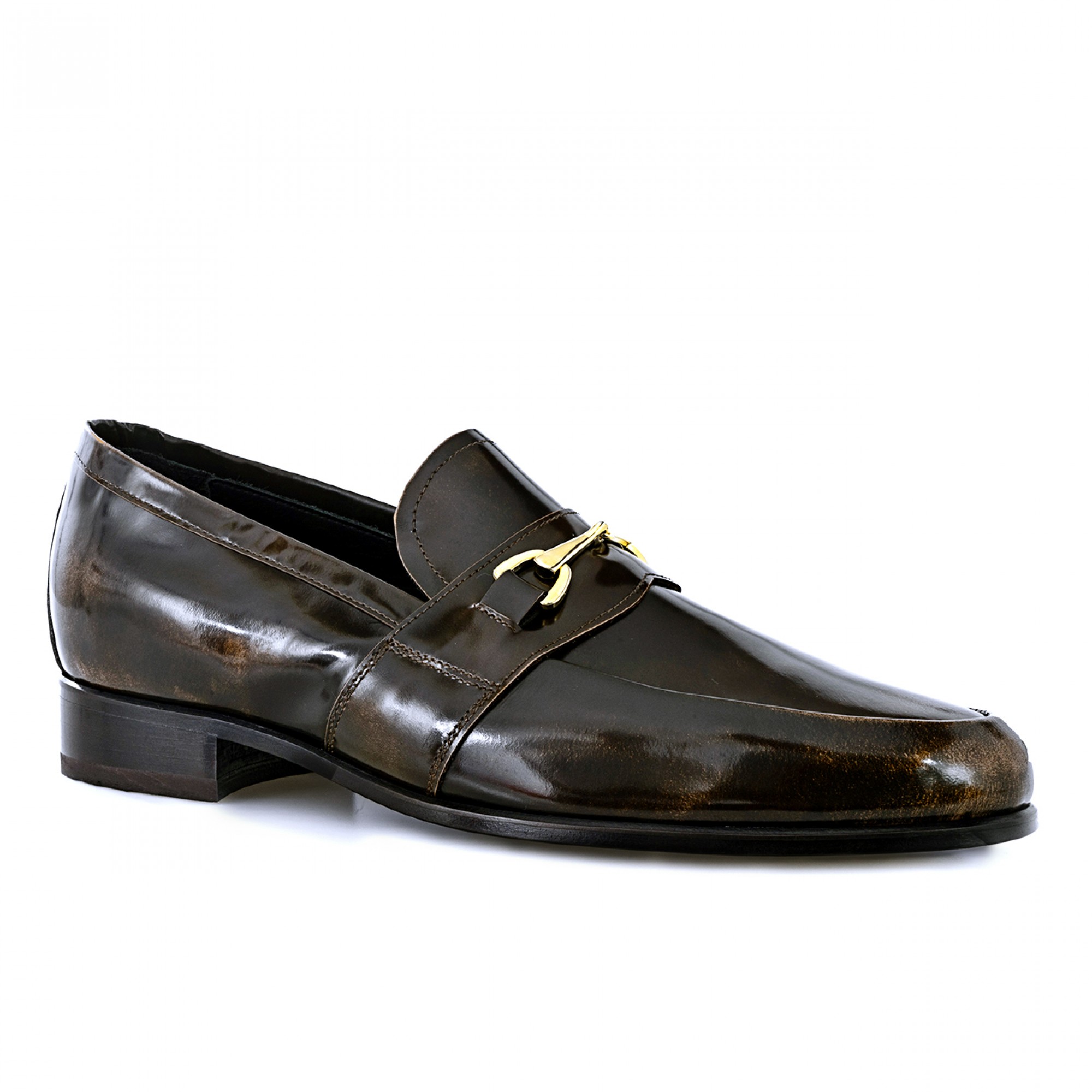 Lausanne - Elevator Loafers in Brushed Leather up to 2.6 inches