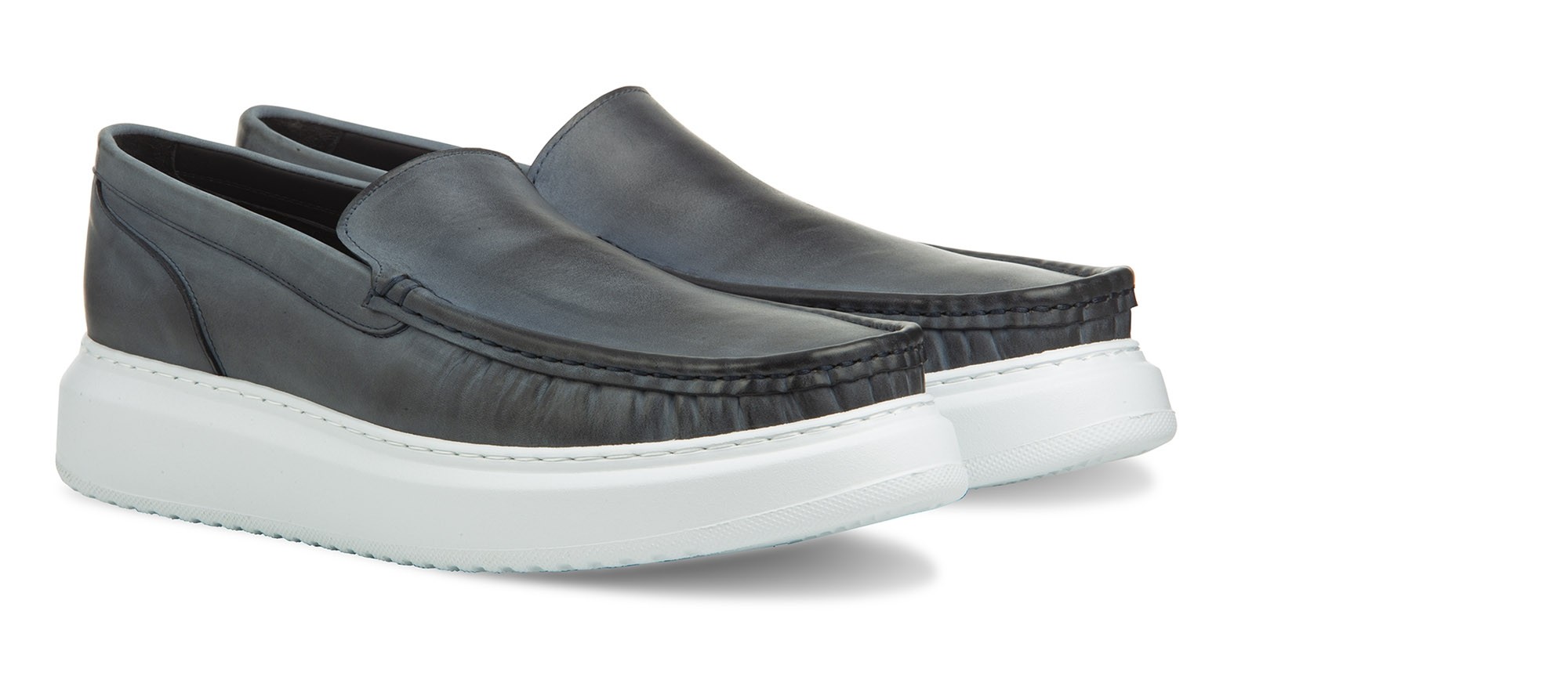 elevator loafer grey