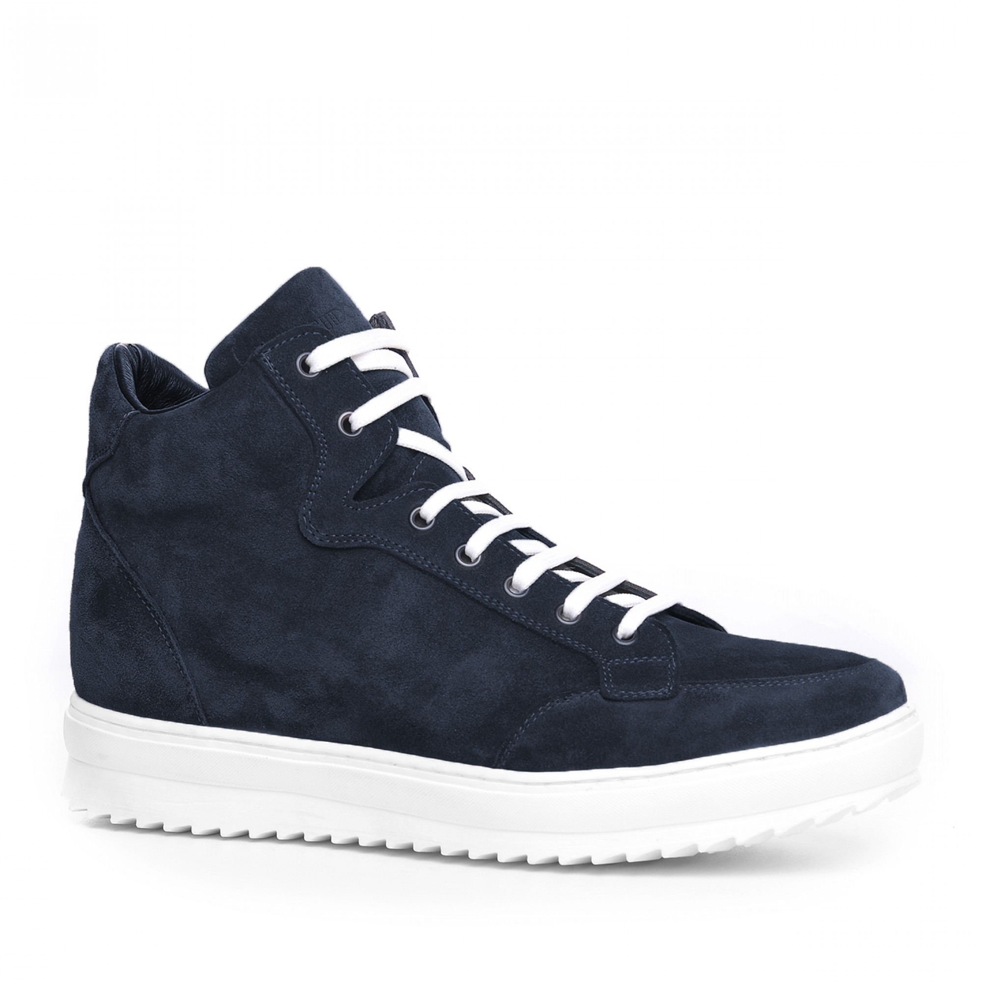 Wyoming - Elevator Sneakers in Suede Leather from 2.4 to 4 inches
