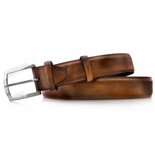 Irving -  Belt in Full grain burnished Leather