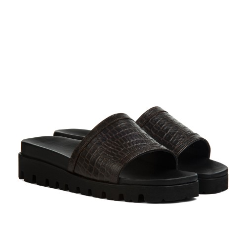 Idra - Elevator Sandals in Full Grain Leather up to 6 cm