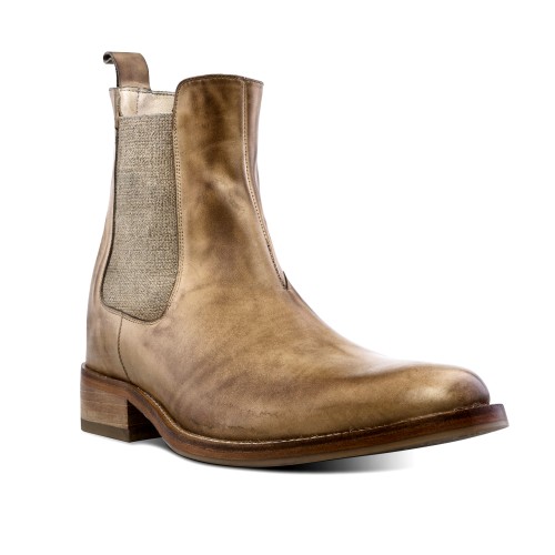 Chelsea Limited Edition - Elevator Boots in Full Grain Leather from 2.4 to 3.1 inches 