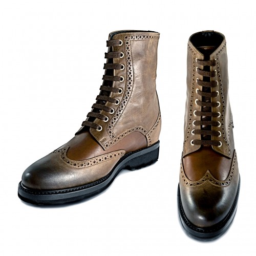 Coventry - Elevator Boots in Mix of leathers from 2.4 to 4 inches 