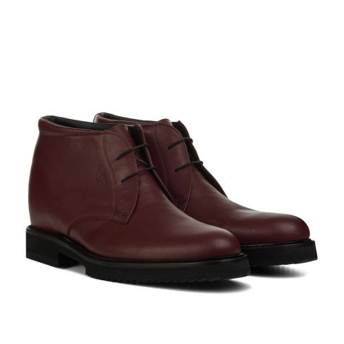 Kalsa - Elevator Ankle Boots in Full Grain Leather from 2.4 to 3.1 inches 