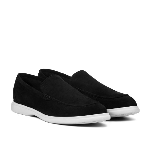 Bibione - Elevator Loafers in Suede Leather up to 2.75 inches
