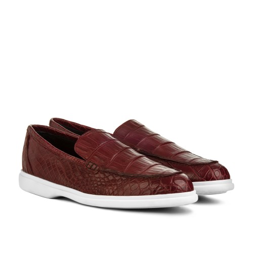 Specchia - Elevator Loafers in Alligator Leather up to 2.75 inches