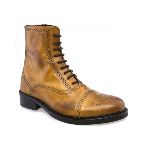 Las Vegas W - Elevator Boots in Full Grain Leather from 2.4 to 4 inches 