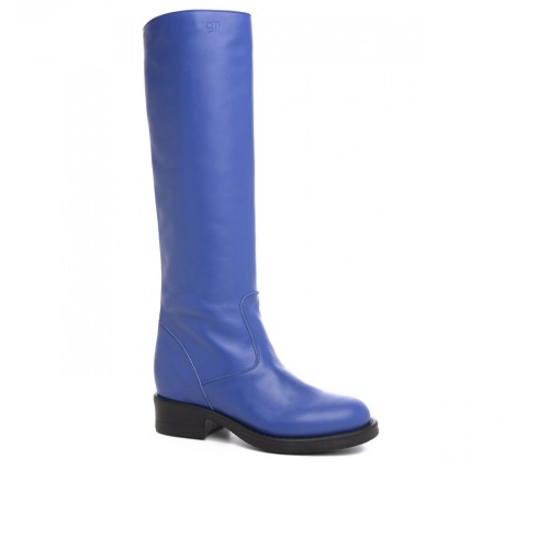 Jasmine Blue W - Elevator Boots in Full grain Leather from 2.4 to 3.1 inches 