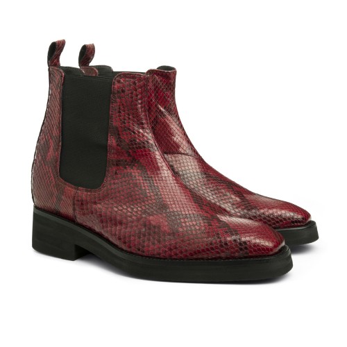 Afrin - Elevator Boots in Python Leather from 4 to 6 inches 