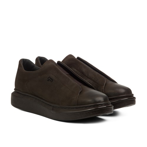 Guastalla - Elevator Slip-on in Nabuck Leather up to 2.75 inches