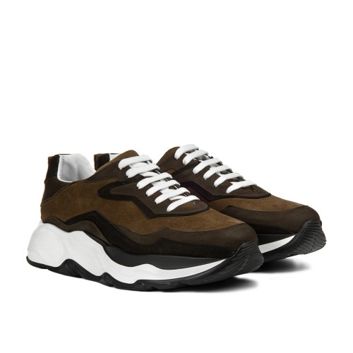 Sabaudia - Elevator Sneakers in Mix of leathers from 2.4 to 4.3 inches 