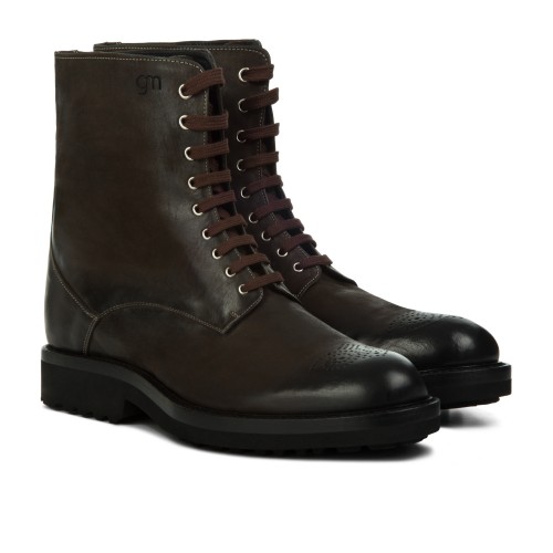 Morgex - Elevator Boots in Nabuk Leather from 2.4 to 4 inches 