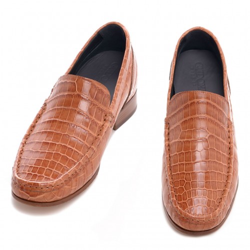 Arbiter - Elevator Loafers in Crocodile Leather up to 2.6 inches 