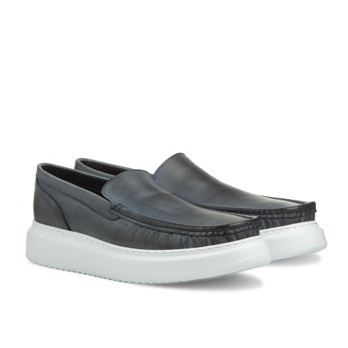 elevator loafer grey