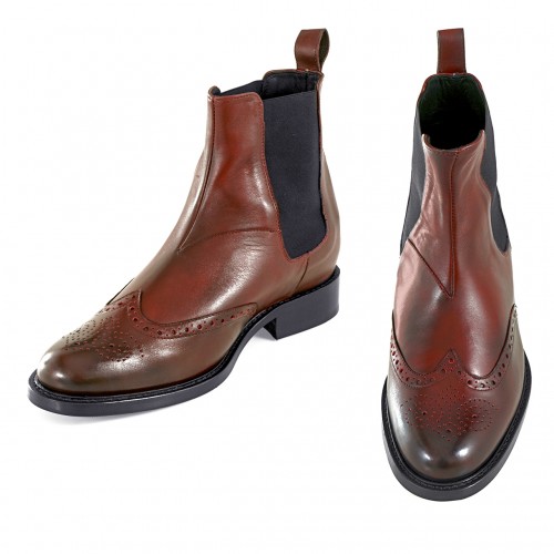 Tucson - Elevator Boots in Full Grain Leather from 2.4 to 3.1 inches 
