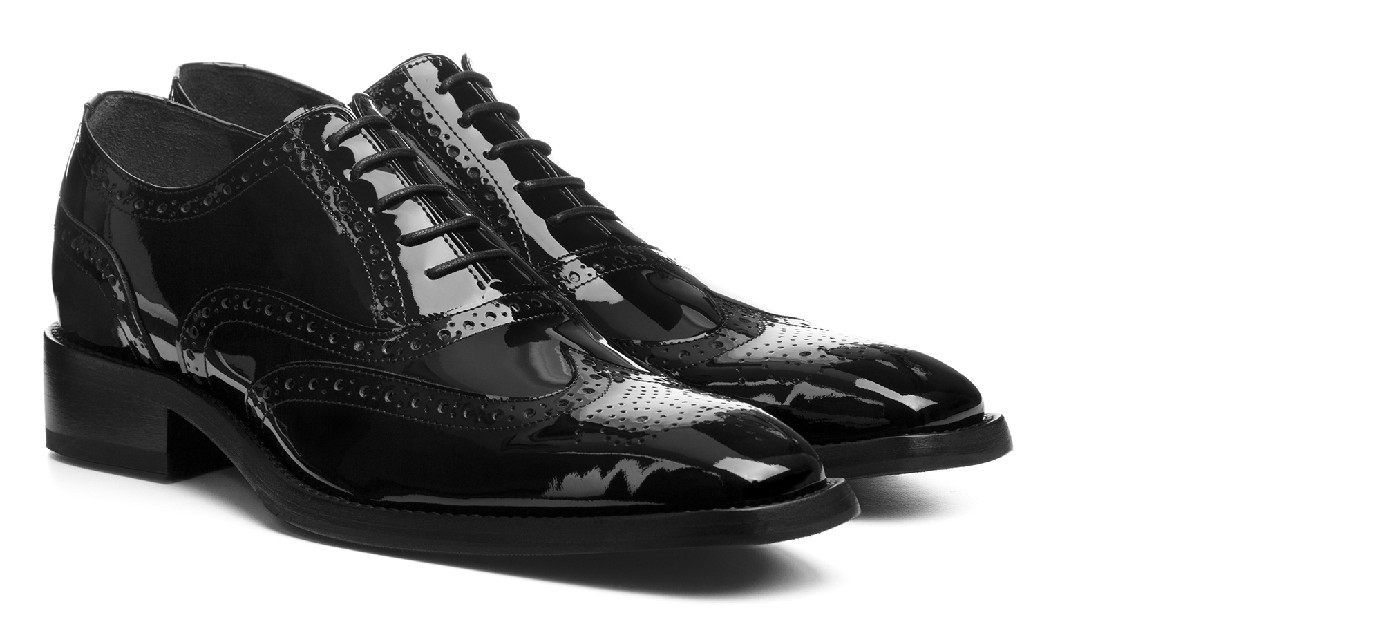 Black Lake - Elevator Dress Shoes in Varnish Leather from  display picture 1