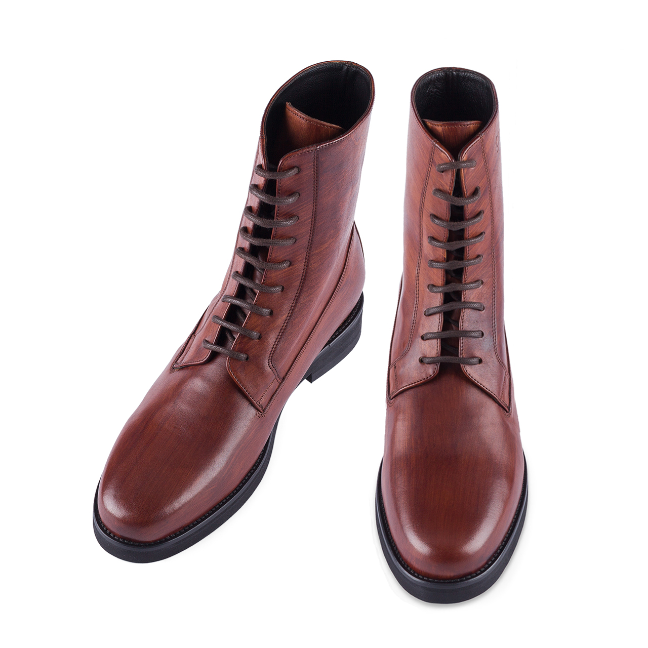 ?️SALE?️ DON\'s Footwear Men\'s Handmade Elevator 100% Leather Boots Toto Height Increasing Leather Boots Invisible Elevator  main image 2
