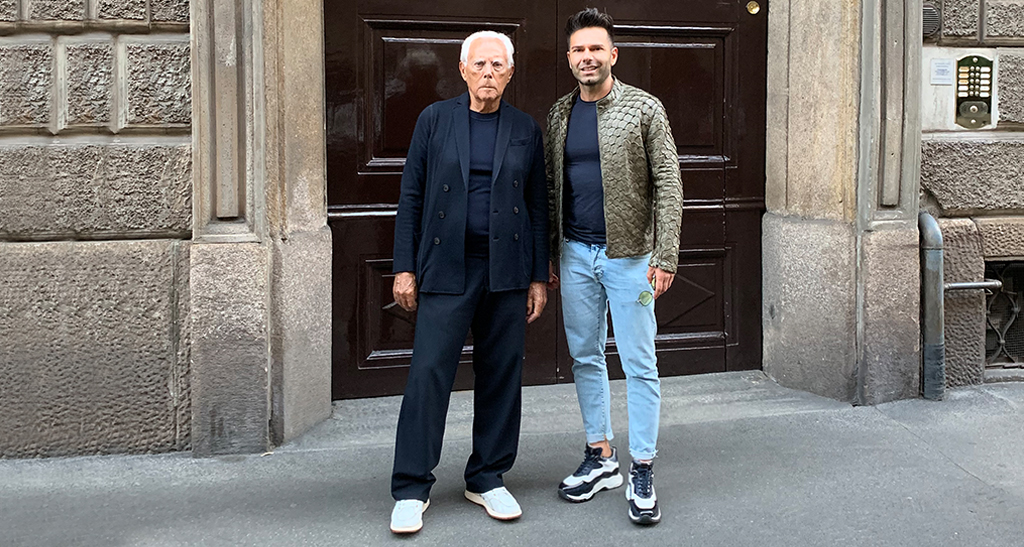 Emanuele Briganti Meets the King of Fashion, Giorgio Armani - Blog Guido  Maggi